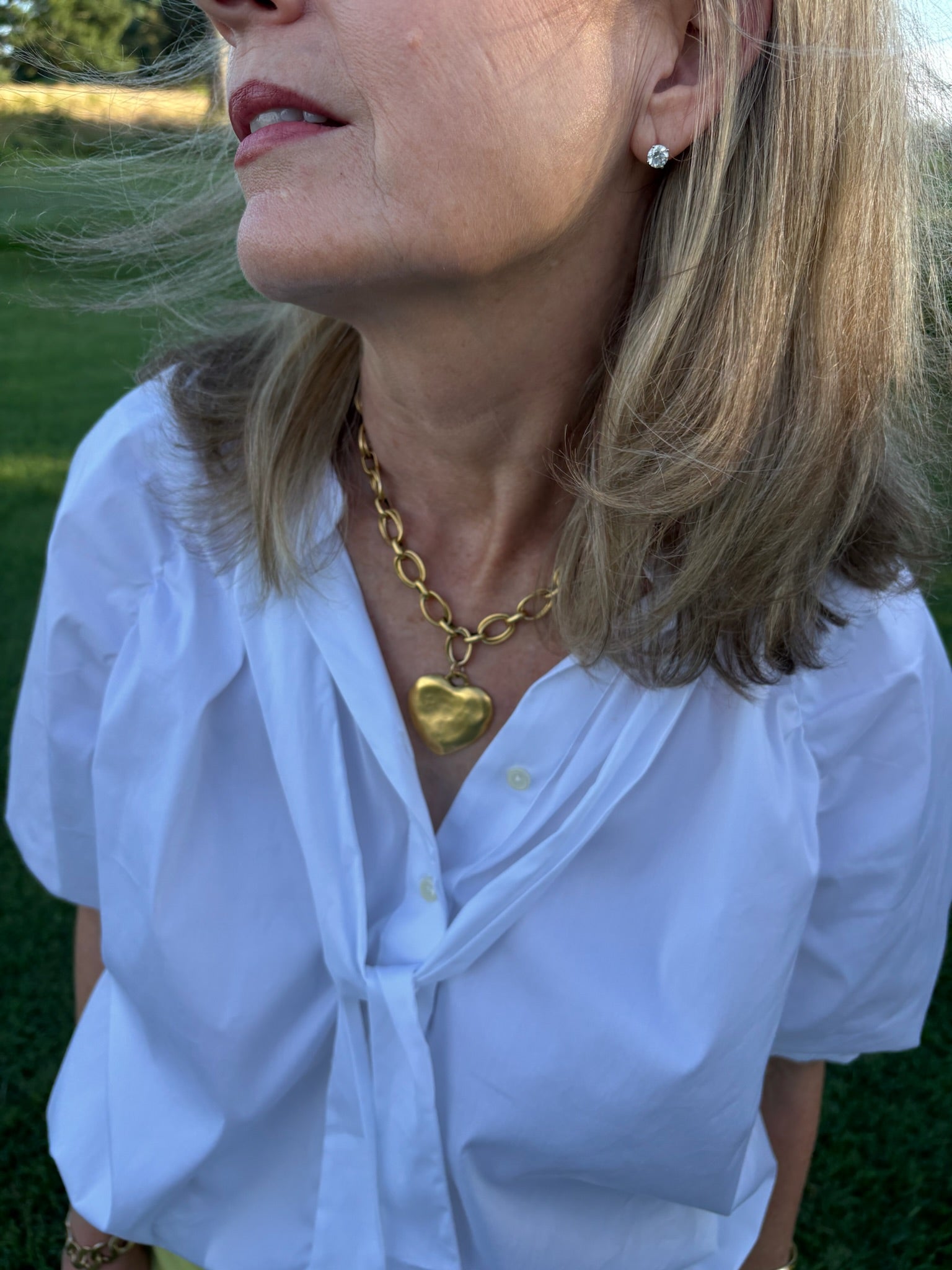 The Caroline with Heart Pendant